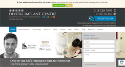 Desktop Screenshot of dentalimplantcentre.com